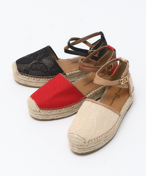 PICHE ABAHOUSE（ピシェ アバハウス）の「Bianc -Olivia- ダブルジュートソールエスパドリーユ（サンダル・レディース・アイボリー/ブラック系その他/レッド・36/37/38/39/35）」の16枚目の写真