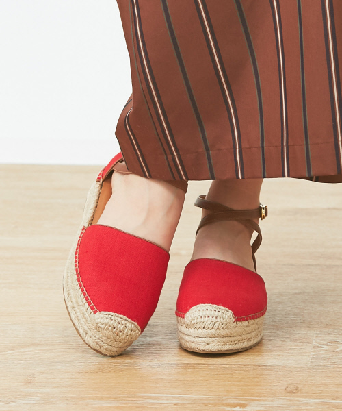 PICHE ABAHOUSE（ピシェ アバハウス）の「Bianc -Olivia- ダブルジュートソールエスパドリーユ（サンダル・レディース・アイボリー/ブラック系その他/レッド・36/37/38/39/35）」の6枚目の写真