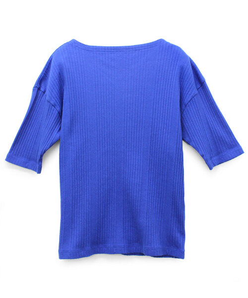 RNA-N(アールエヌエーエヌ)の「M0928 針抜きテレコ2wayプルオーバー(Tシャツ/カットソー・レディース・ブルー/ブラック/キナリ・MEDIUM)」の21枚目の写真