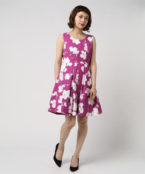 Cecil Mcbee セシルマクビー の ドット花柄ワンピース ワンピース Wear
