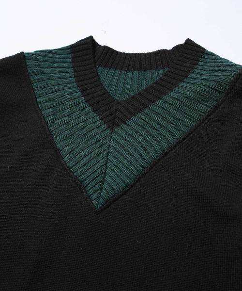 MR.OLIVE（ミスターオリーブ）の「7G SOFT WOOL KNIT / BIG SILHOUTTE CRICKET SWEATER（ニット/セーター・メンズ・ブラック/ネイビー/ブラウン・SMALL/MEDIUM/LARGE）」の6枚目の写真