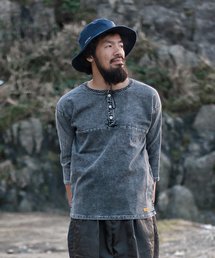 NATAL DESIGN（ネイタルデザイン）の「【ネイタルデザイン】DENIM SWEAT HENRY / デニムスウェットヘンリー（Tシャツ/カットソー）」