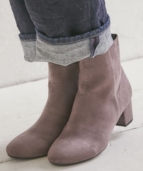 ORiental TRaffic(オリエンタルトラフィック)の「【Ray/Seventeen 10月号/MORE/with 11月号掲載】秋冬新作★ミドルヒールブーツ★8407(ブーツ・レディース・ブラック/ブラウン/グレー/レッド・LL/S/M/L/SS/3L)」の2枚目の写真