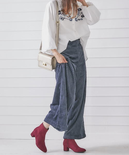 ORiental TRaffic(オリエンタルトラフィック)の「【Ray/Seventeen 10月号/MORE/with 11月号掲載】秋冬新作★ミドルヒールブーツ★8407(ブーツ・レディース・ブラック/ブラウン/グレー/レッド・LL/S/M/L/SS/3L)」の9枚目の写真