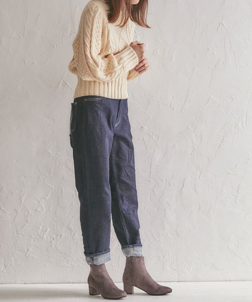 ORiental TRaffic(オリエンタルトラフィック)の「【Ray/Seventeen 10月号/MORE/with 11月号掲載】秋冬新作★ミドルヒールブーツ★8407(ブーツ・レディース・ブラック/ブラウン/グレー/レッド・LL/S/M/L/SS/3L)」の7枚目の写真