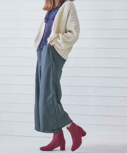 ORiental TRaffic(オリエンタルトラフィック)の「【Ray/Seventeen 10月号/MORE/with 11月号掲載】秋冬新作★ミドルヒールブーツ★8407(ブーツ・レディース・ブラック/ブラウン/グレー/レッド・LL/S/M/L/SS/3L)」の6枚目の写真