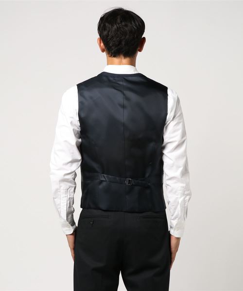 SHIPS（シップス）の「SD: 【LORO PIANA社製生地】 ピンヘッド ベスト（ベスト・メンズ・ネイビー・SMALL/MEDIUM/LARGE/X-LARGE）」の3枚目の写真
