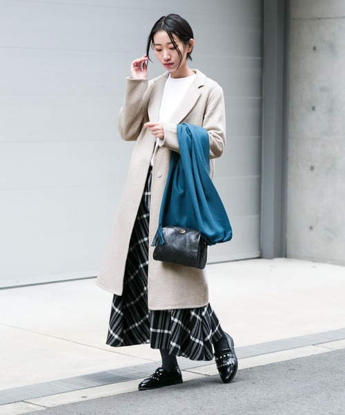 SENSE OF PLACE by URBAN RESEARCH(センスオブプレイスバイアーバンリサーチ)の「ダブルフェイスチェスターコート(その他アウター・レディース・ライトベージュ/ネイビー/ライトブルー/キャメル/ブラウン・36/38)」の11枚目の写真