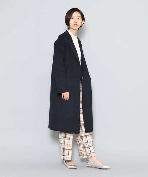 SENSE OF PLACE by URBAN RESEARCH(センスオブプレイスバイアーバンリサーチ)の「ダブルフェイスチェスターコート(その他アウター・レディース・ライトベージュ/ネイビー/ライトブルー/キャメル/ブラウン・36/38)」の13枚目の写真