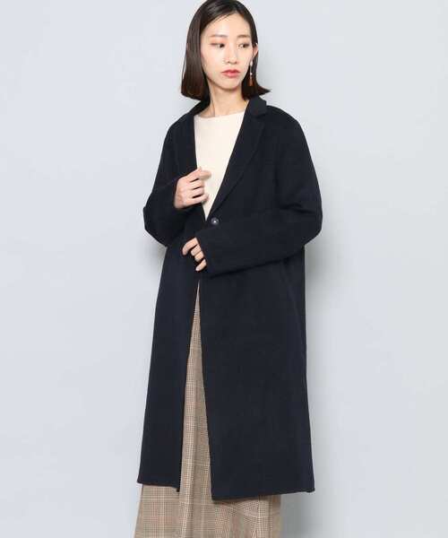 SENSE OF PLACE by URBAN RESEARCH(センスオブプレイスバイアーバンリサーチ)の「ダブルフェイスチェスターコート(その他アウター・レディース・ライトベージュ/ネイビー/ライトブルー/キャメル/ブラウン・36/38)」の14枚目の写真