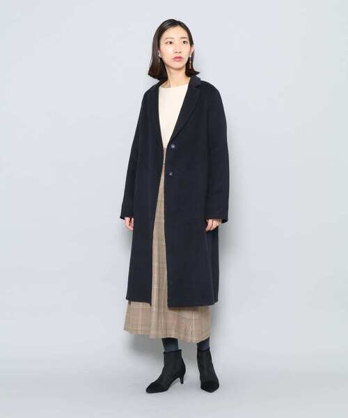 SENSE OF PLACE by URBAN RESEARCH(センスオブプレイスバイアーバンリサーチ)の「ダブルフェイスチェスターコート(その他アウター・レディース・ライトベージュ/ネイビー/ライトブルー/キャメル/ブラウン・36/38)」の15枚目の写真