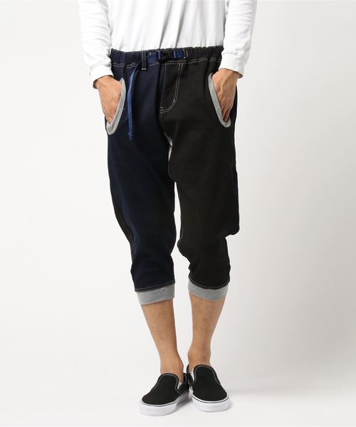 gym master(ジムマスター)の「gym master/ジムマスター ストレッチデニムリブ クロップドパンツ(デニムパンツ・メンズ・ダークインディゴブルー/ライトインディゴブルー/その他1/その他3/その他2・LARGE/MEDIUM)」の2枚目の写真