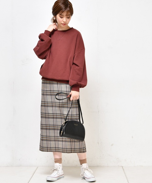 natural couture（ナチュラルクチュール）の「細ヒモ結びデザインナロースカート（スカート・レディース・ブラック/イエロー/ブラック系その他/ブラウン系その他・FREE）」の11枚目の写真