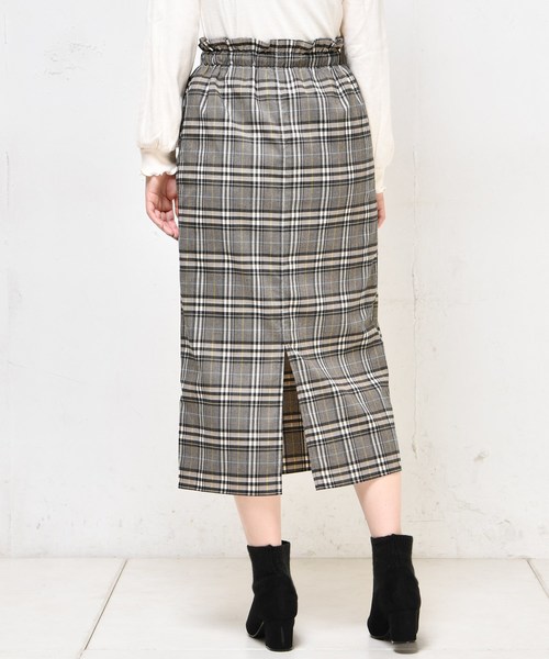 natural couture（ナチュラルクチュール）の「細ヒモ結びデザインナロースカート（スカート・レディース・ブラック/イエロー/ブラック系その他/ブラウン系その他・FREE）」の16枚目の写真