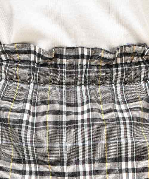 natural couture（ナチュラルクチュール）の「細ヒモ結びデザインナロースカート（スカート・レディース・ブラック/イエロー/ブラック系その他/ブラウン系その他・FREE）」の12枚目の写真