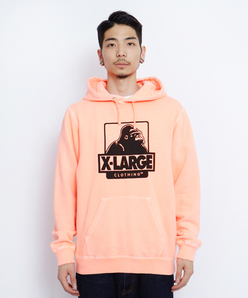 XLARGE(エクストララージ)の「OG PULLOVER HOODIE(パーカー・メンズ・ブラック/グレー/ブルー/ネイビー/イエロー/レッド/オレンジ・SMALL/MEDIUM/LARGE/X-LARGE)」の1枚目の写真