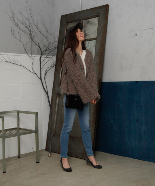 セール】ショートボアカーディガン（ブルゾン）｜BAYFLOW（ベイフロー