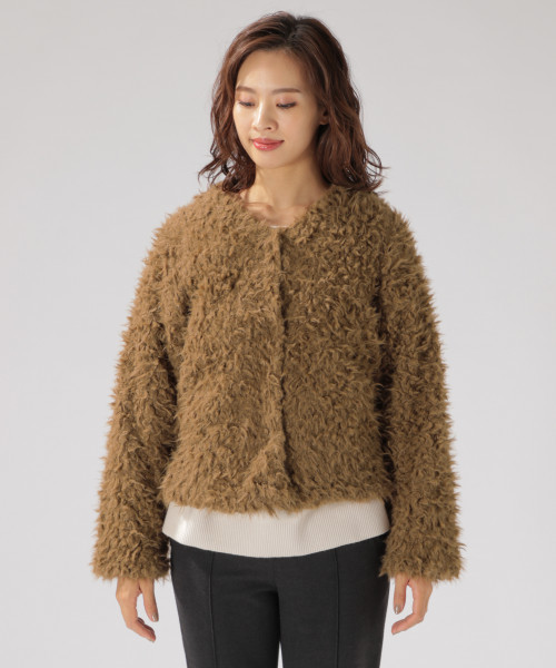 セール】ショートボアカーディガン（ブルゾン）｜BAYFLOW（ベイフロー