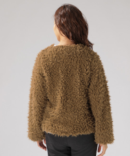 セール】ショートボアカーディガン（ブルゾン）｜BAYFLOW（ベイフロー