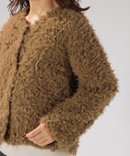 セール】ショートボアカーディガン（ブルゾン）｜BAYFLOW（ベイフロー