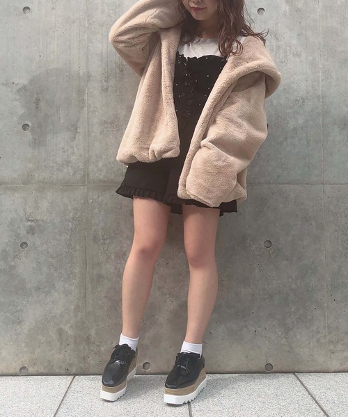 one after another NICE CLAUP(ワンアフターアナザーナイスクラップ)の「フリルビスチェ(キャミソール・レディース・オフホワイト/ホワイト系その他/ブラック/ブラック系その他・FREE)」の7枚目の写真