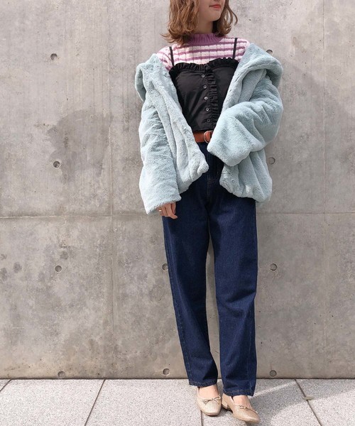 one after another NICE CLAUP(ワンアフターアナザーナイスクラップ)の「フリルビスチェ(キャミソール・レディース・オフホワイト/ホワイト系その他/ブラック/ブラック系その他・FREE)」の9枚目の写真