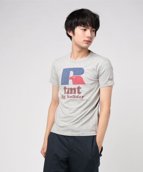 TMT(ティーエムティー)の「TMT×RUSSELL T【Rtmt】(Tシャツ/カットソー・メンズ・グリーン/ネイビー/グレー・SMALL/MEDIUM)」の3枚目の写真