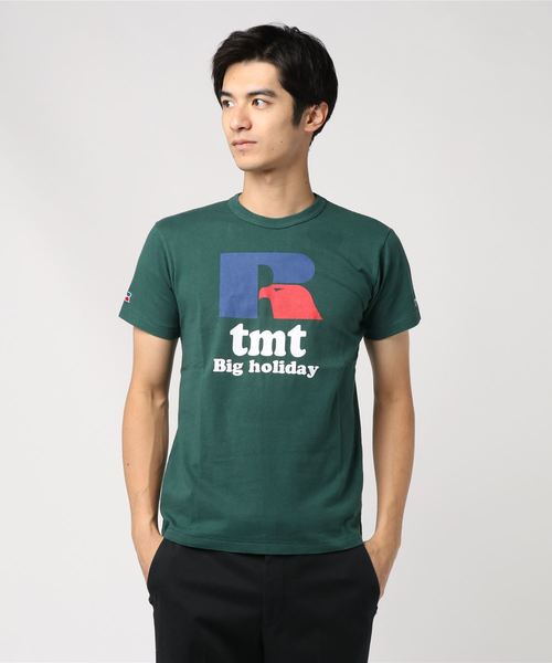 TMT(ティーエムティー)の「TMT×RUSSELL T【Rtmt】(Tシャツ/カットソー・メンズ・グリーン/ネイビー/グレー・SMALL/MEDIUM)」の1枚目の写真