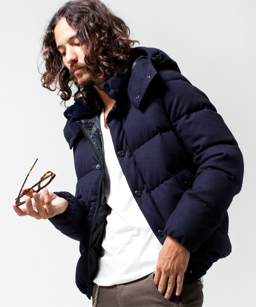 NANO universe(ナノユニバース)の「西川ダウン ウールジャケット(ダウンジャケット/コート・メンズ・ブラック/ダークグレー/ライトグレー/ブルー/ネイビー・SMALL/MEDIUM/LARGE/X-LARGE)」の4枚目の写真