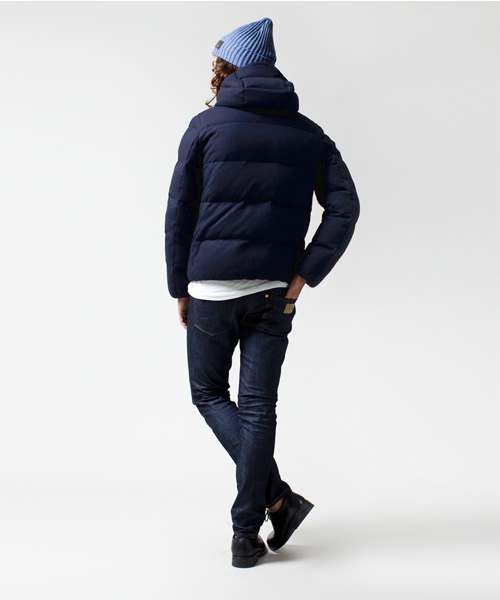 NANO universe(ナノユニバース)の「西川ダウン ウールジャケット(ダウンジャケット/コート・メンズ・ブラック/ダークグレー/ライトグレー/ブルー/ネイビー・SMALL/MEDIUM/LARGE/X-LARGE)」の11枚目の写真