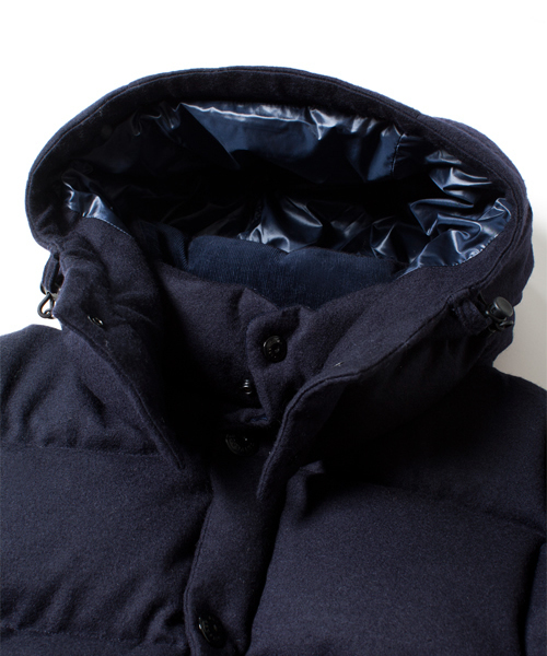 NANO universe(ナノユニバース)の「西川ダウン ウールジャケット(ダウンジャケット/コート・メンズ・ブラック/ダークグレー/ライトグレー/ブルー/ネイビー・SMALL/MEDIUM/LARGE/X-LARGE)」の13枚目の写真