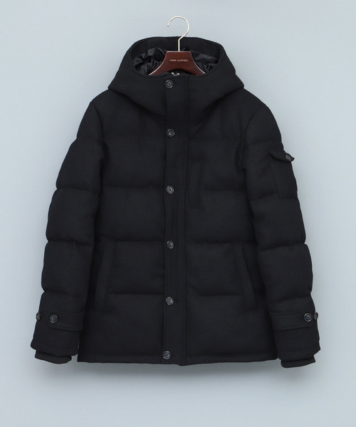 EMMA CLOTHES(エマクローズ)の「ウールブレンドフェザーダウンジャケット/フードダウン(ダウンジャケット/コート・メンズ・グレー/ネイビー/ブラック・M/L)」の16枚目の写真