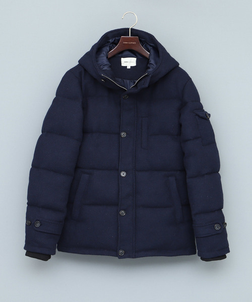 EMMA CLOTHES(エマクローズ)の「ウールブレンドフェザーダウンジャケット/フードダウン(ダウンジャケット/コート・メンズ・グレー/ネイビー/ブラック・M/L)」の9枚目の写真