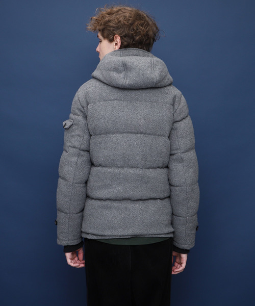 EMMA CLOTHES(エマクローズ)の「ウールブレンドフェザーダウンジャケット/フードダウン(ダウンジャケット/コート・メンズ・グレー/ネイビー/ブラック・M/L)」の6枚目の写真
