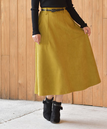 rps | エコスウェードロングフレアースカート(スカート)