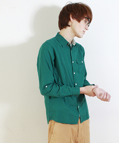 WEGO(ウィゴー)の「WEGO/リネンコットンシャツ(シャツ/ブラウス・メンズ・ホワイト/グリーン/ブルー/レッド系その他/ライトイエロー/ネイビー/ライム/ブラック・SMALL/MEDIUM/LARGE)」の19枚目の写真