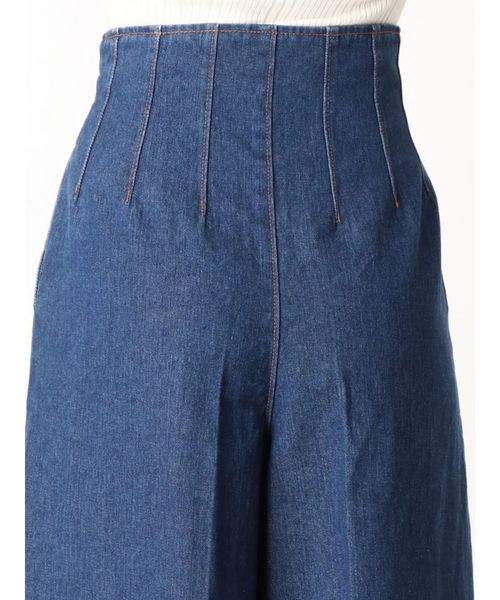 スリ タックワイドデニムパンツ デニムパンツ Lagunamoon ラグナムーン のファッション パンツ デニムパンツ セール