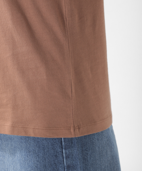 BAYFLOW(ベイフロー)の「カルフォルニアコットンノースリキーネックタンク(Tシャツ/カットソー・レディース・ホワイト/ブラック/ブラウン・FREE)」の22枚目の写真