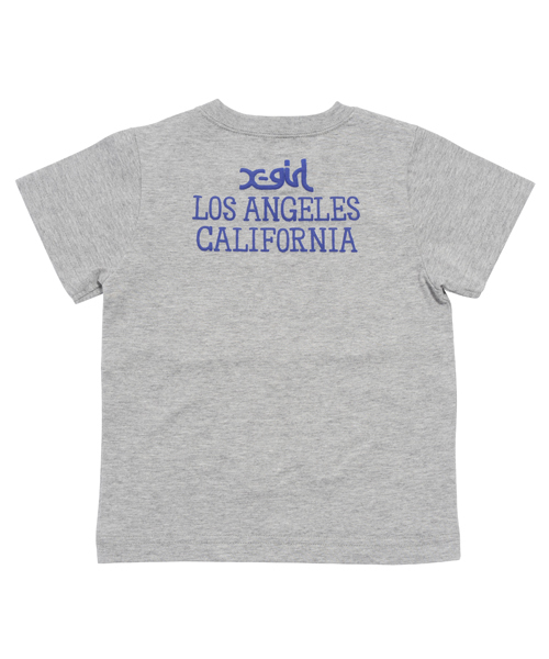 X-girl Stages(エックスガールステージス)の「SMILING SHOES S/S TEE(12M~3T)(Tシャツ/カットソー・キッズ・ホワイト/アッシュグレー/ネイビー・2T/12M/3T)」の8枚目の写真