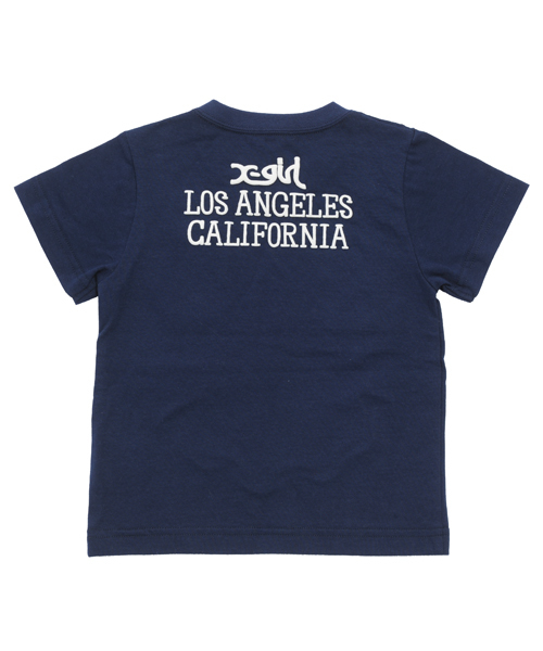 X-girl Stages(エックスガールステージス)の「SMILING SHOES S/S TEE(12M~3T)(Tシャツ/カットソー・キッズ・ホワイト/アッシュグレー/ネイビー・2T/12M/3T)」の11枚目の写真