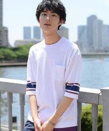 coen | USAコットンハーフスリーブフットボールTシャツ(Tシャツ/カットソー)