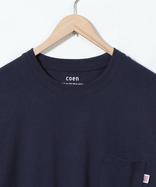 coen（コーエン）の「USAコットンハーフスリーブフットボールTシャツ（Tシャツ/カットソー・メンズ・ネイビー/ダークグリーン/ホワイト・LARGE/MEDIUM/X-LARGE/SMALL）」の5枚目の写真
