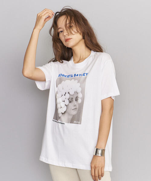 BEAUTY&YOUTH UNITED ARROWS(ビューティーアンドユースユナイテッドアローズ)の「【別注】<ROBERTA BAYLEY>ショートスリーブTシャツ 3◆(Tシャツ/カットソー・レディース・その他2/その他1/ブラック・FREE)」の3枚目の写真