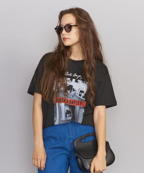 BEAUTY&YOUTH UNITED ARROWS(ビューティーアンドユースユナイテッドアローズ)の「【別注】<ROBERTA BAYLEY>ショートスリーブTシャツ 3◆(Tシャツ/カットソー・レディース・その他2/その他1/ブラック・FREE)」の2枚目の写真