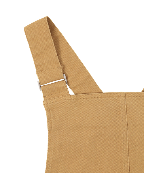 PUNYUS（プニュズ）の「ツイルジャンパ－スカ－ト（ジャンパースカート・レディース・ベージュ/ブラック・1/2/3/4）」の4枚目の写真