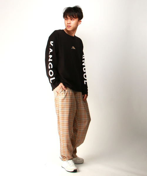KANGOL(カンゴール)の「【別注】KANGOL カンゴール 袖プリントロンT(Tシャツ/カットソー・メンズ・ホワイト/ブラック/ベージュ・M/L)」の8枚目の写真