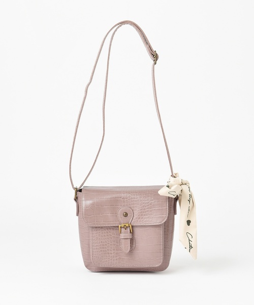 one after another NICE CLAUP(ワンアフターアナザーナイスクラップ)の「スカーフ付きショルダーバッグ(ショルダーバッグ・レディース・ブラック/ダークブラウン/モカ・FREE)」の6枚目の写真