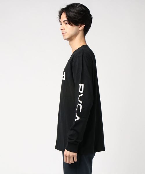 RVCA(ルーカ)の「RVCA/ルーカ AJ042-054 ロンT(Tシャツ/カットソー・メンズ・ホワイト/ブラック/グリーン・S/M/L)」の4枚目の写真