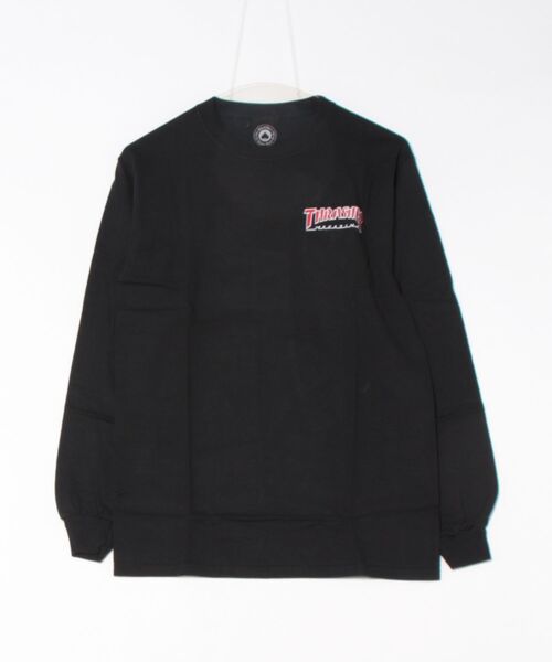 THRASHER(スラッシャー)の「【THRASHER/スラッシャー】ENBROIDERED LONG SLEEVE TEE (UN)(Tシャツ/カットソー・メンズ・ブラック・SMALL/MEDIUM/LARGE)」の1枚目の写真