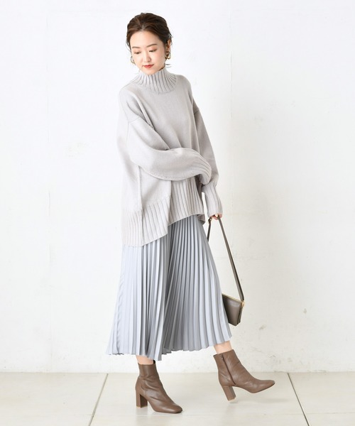 DouDou(ドゥドゥ)の「BIGタートル(ニット/セーター・レディース・ホワイト/ブルー/ブラウン・FREE)」の18枚目の写真